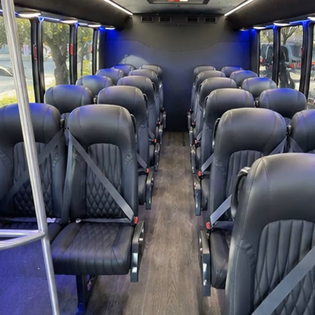 30 passenger minibus inside