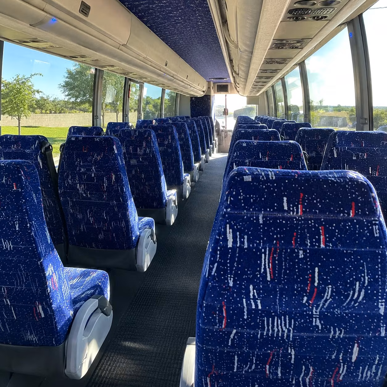 provo charter bus rental interior